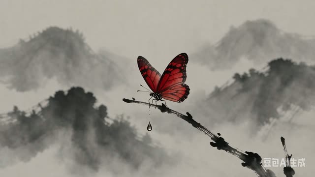 起点：一只停在枝头的蝴蝶